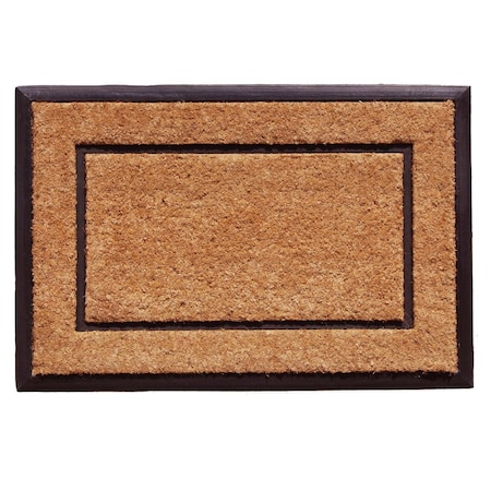 Configuracion 24 x 36 in. The General Rectangular Doormat Natural & Black CO2832152